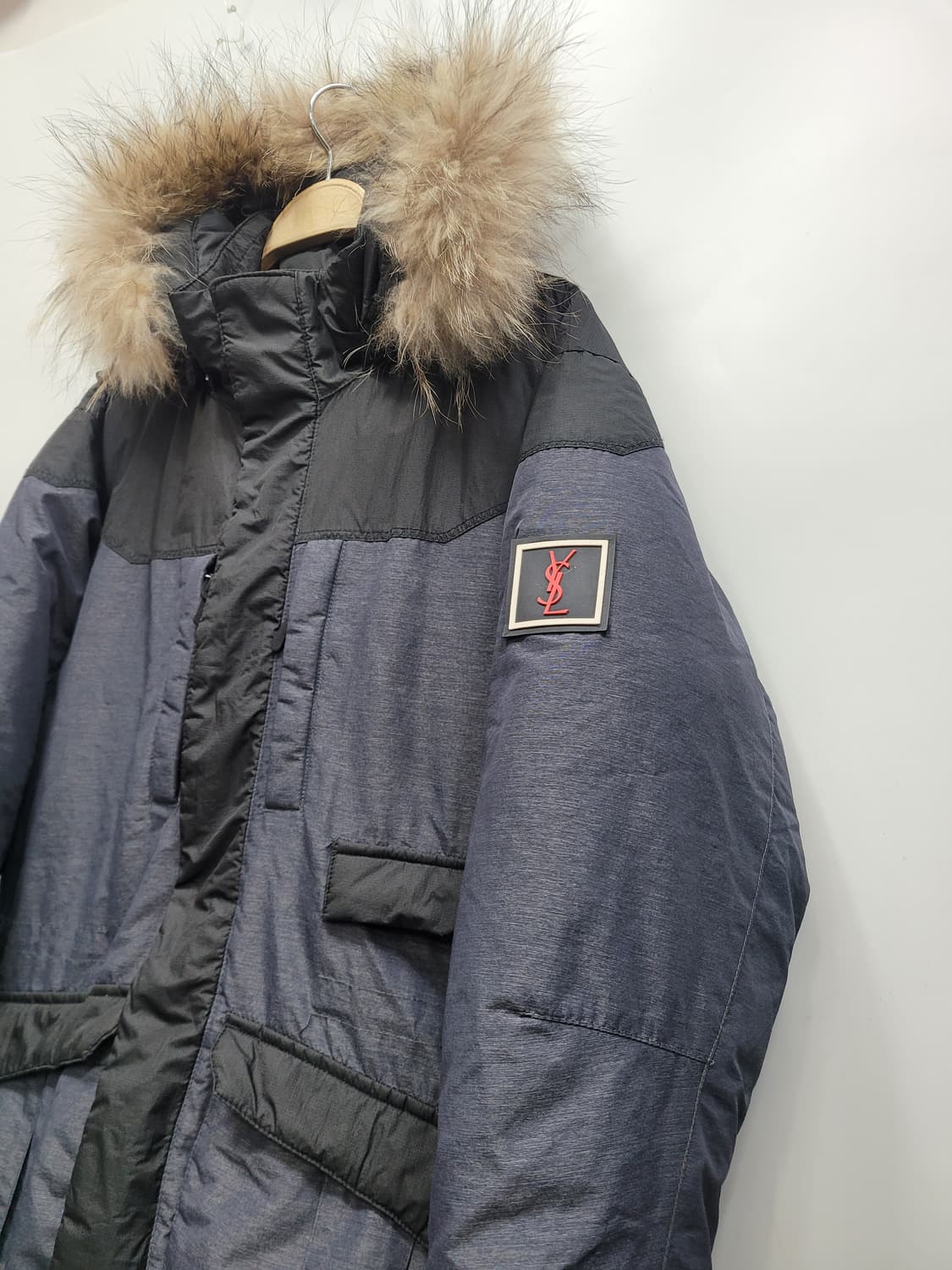 이브생로랑 80S~90S 킹하트 트럼프택 해골 백로고 패딩 / 남 L
 상품이미지4