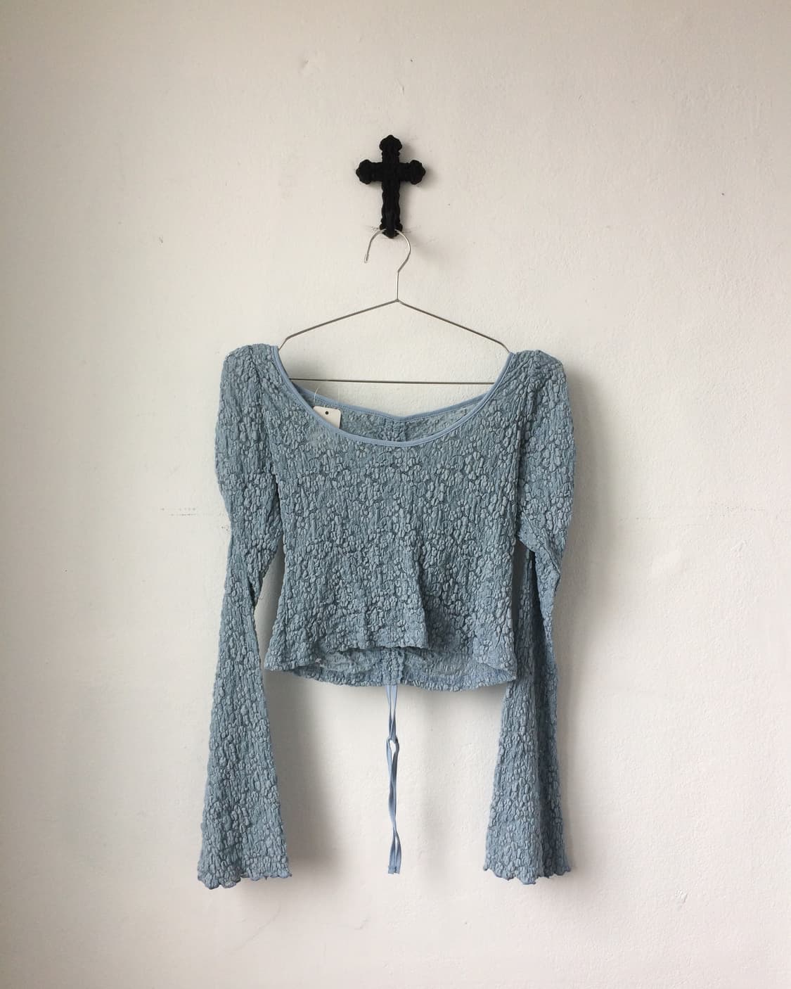 Flower pattern mesh sleeve 상품이미지2