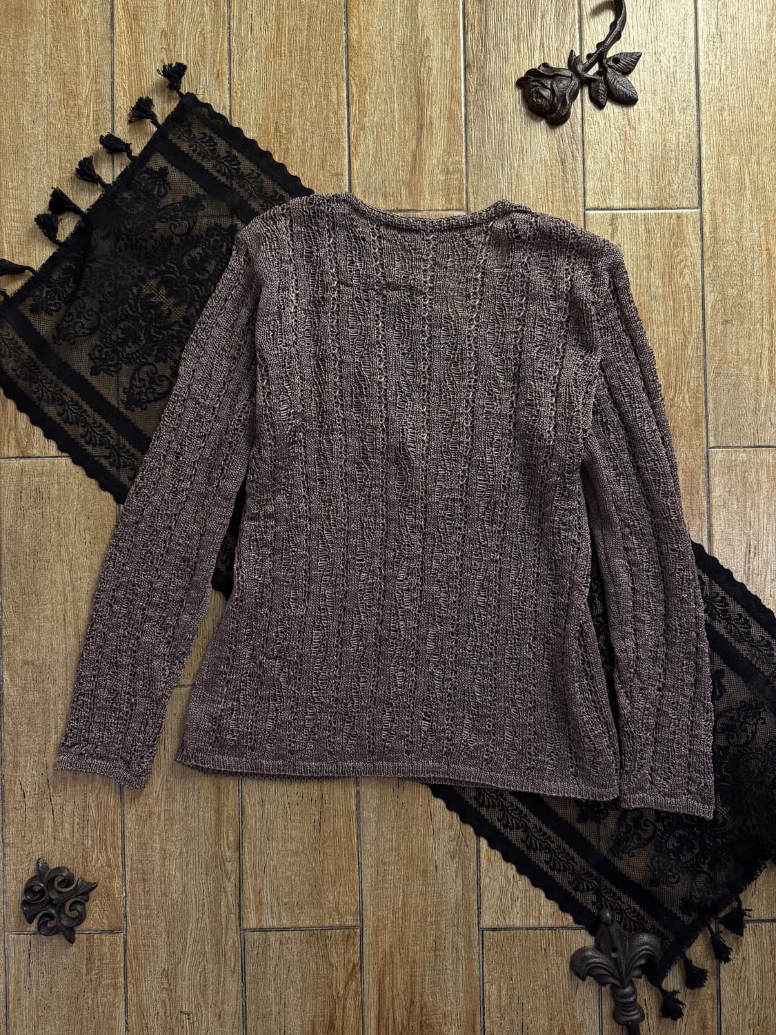 Three-button Net Cardigan 0119 상품이미지6