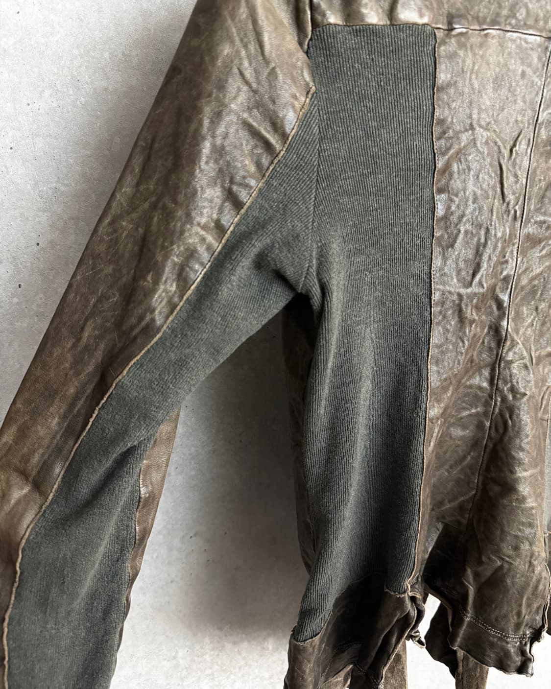 Transit crinkle leather jacket 상품이미지5