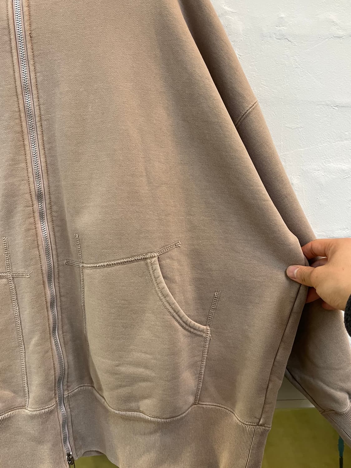 R.JUBILEE 베이지 후드집업 F 상품이미지3