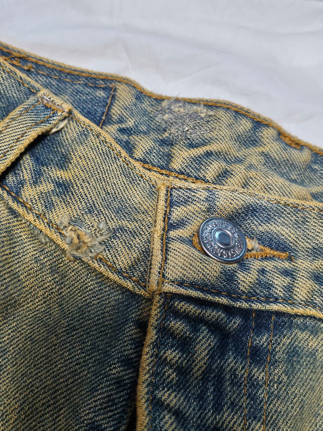 리바이스 80s 505 데미지 녹워싱 데님팬츠 30 상품이미지5