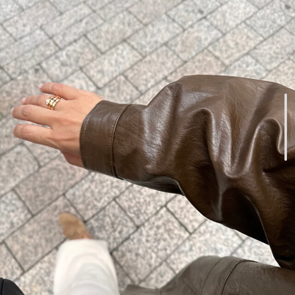 르꼬르망(le cormang) 세상가벼운 가죽자켓 프리사이즈 상품이미지4