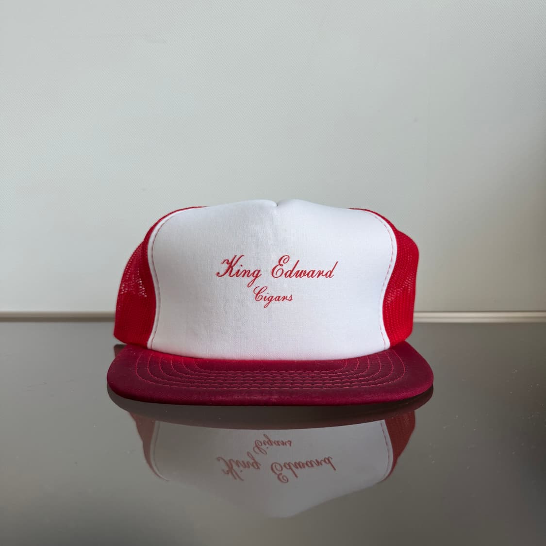 USA 빈티지 모자 볼캡 vintage cap 트러커 메쉬 레드 상품이미지1