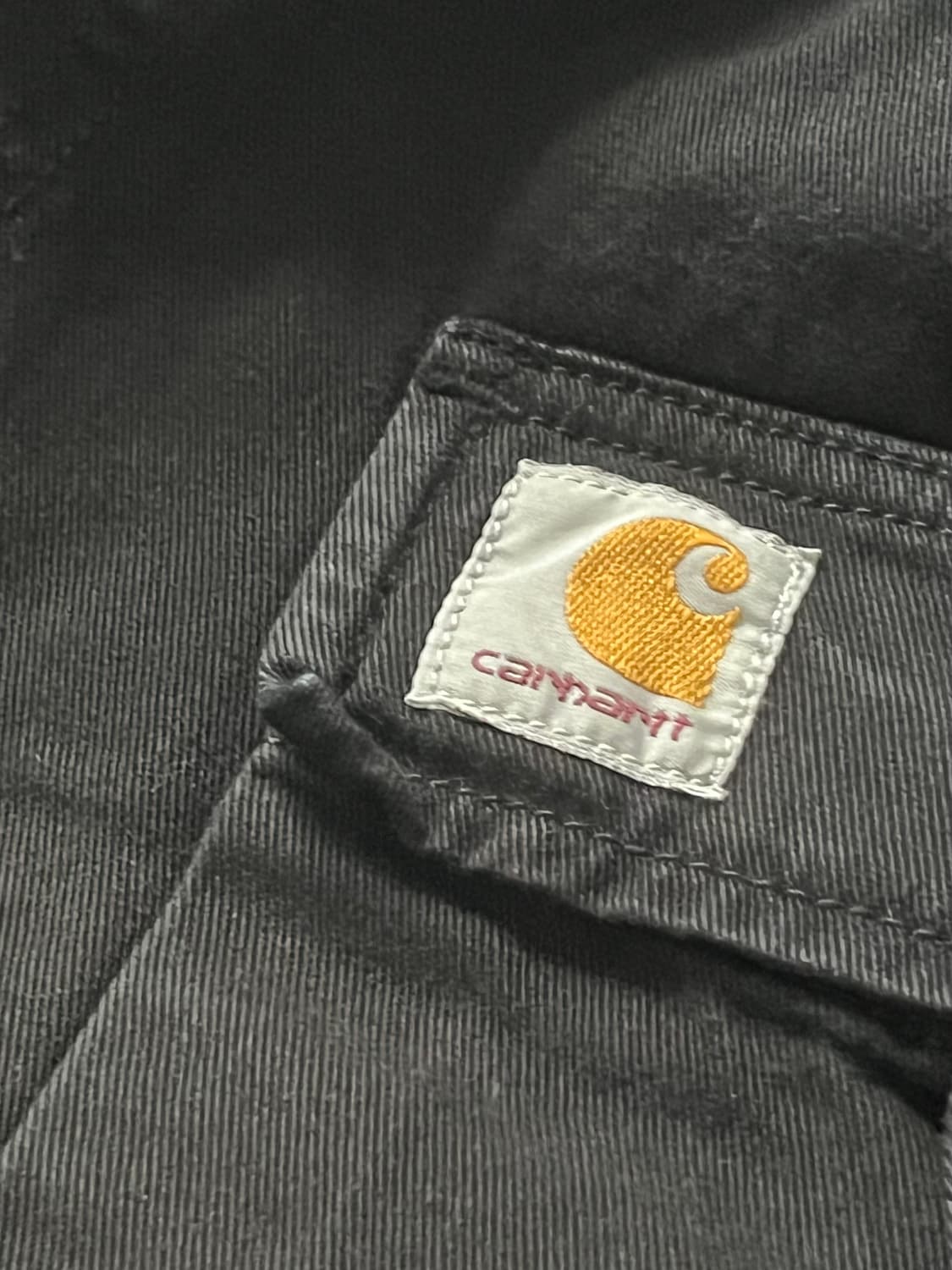 칼하트 WIP 모라가 트윌 레귤러 카고 팬츠 블랙 상품이미지6