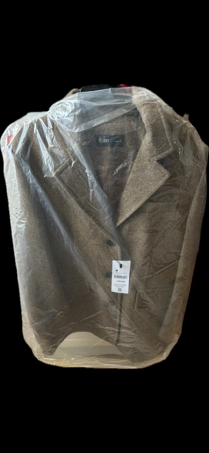 미쏘 테일러드 오버핏 울 자켓 브라운 상품이미지1