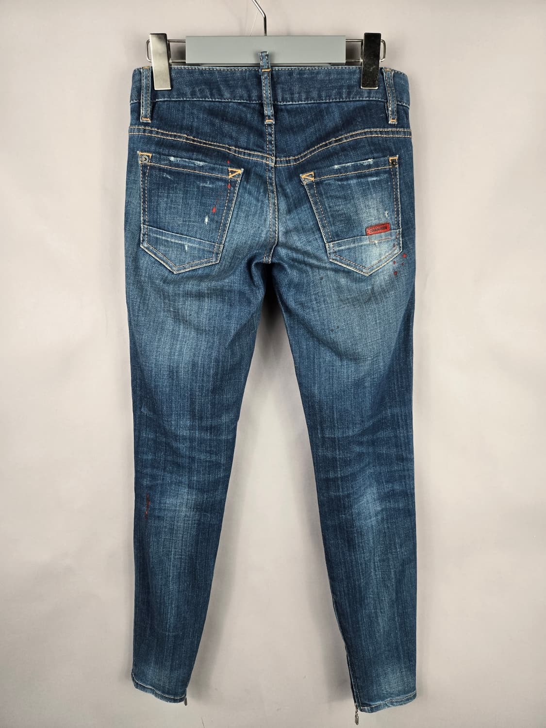 [무료배송]디스퀘어드2 여성 36 스판 밑단 지퍼 스키니 청바지 정품 상품이미지2