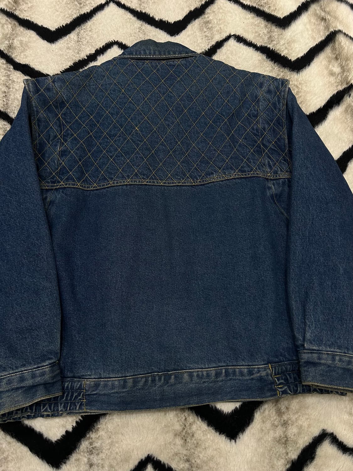 [L]게스 90s 조르주 마르키아노 데님 봄버 자켓/진청 상품이미지5