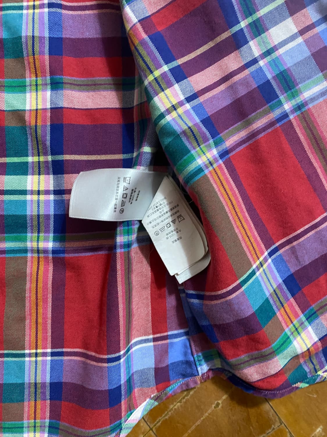 랄프로렌 클래식핏 체크 셔츠 S (100~105) 상품이미지5