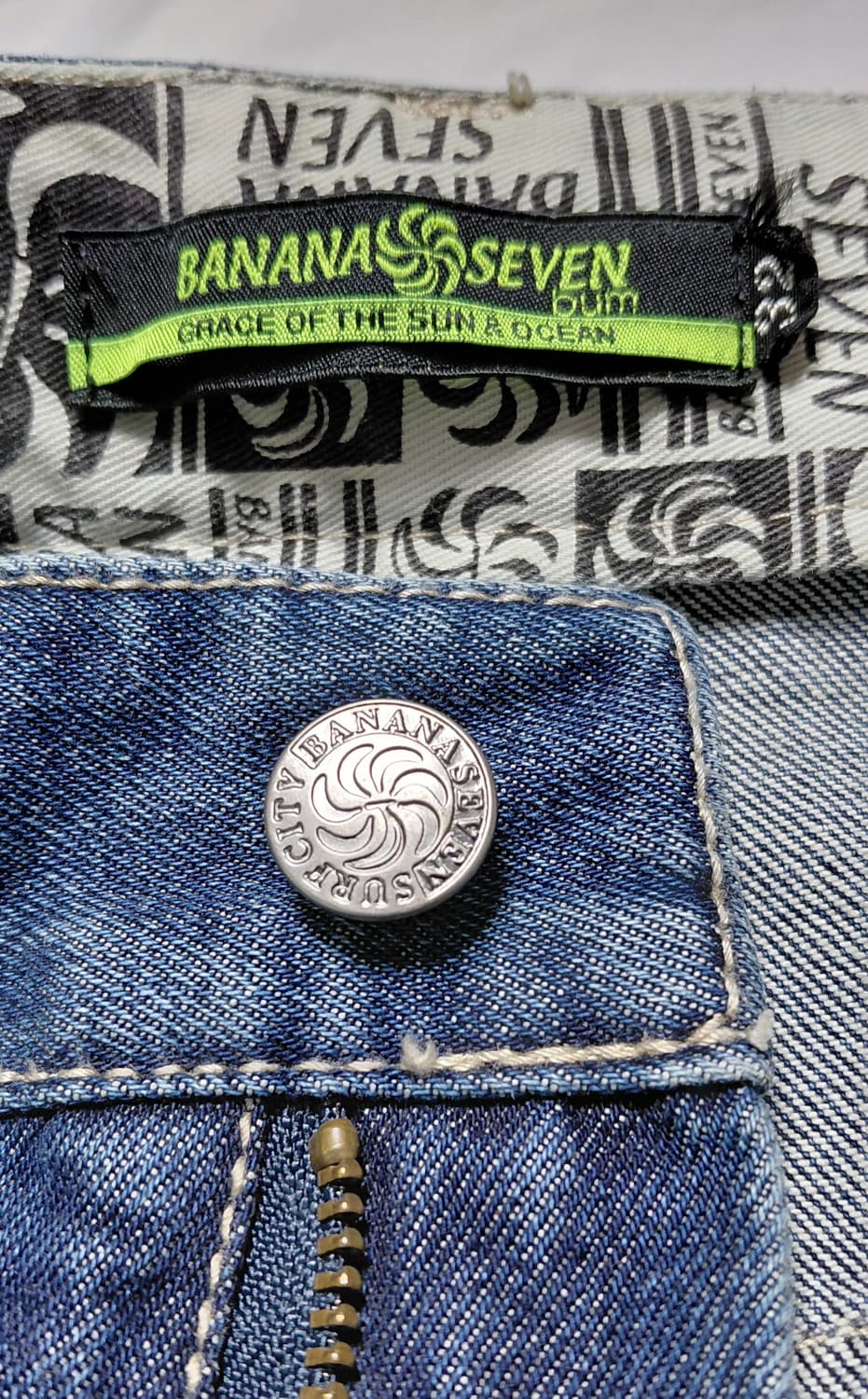 [32] BANANA SEVEN 빅로고 빈티지 데님 팬츠 상품이미지6