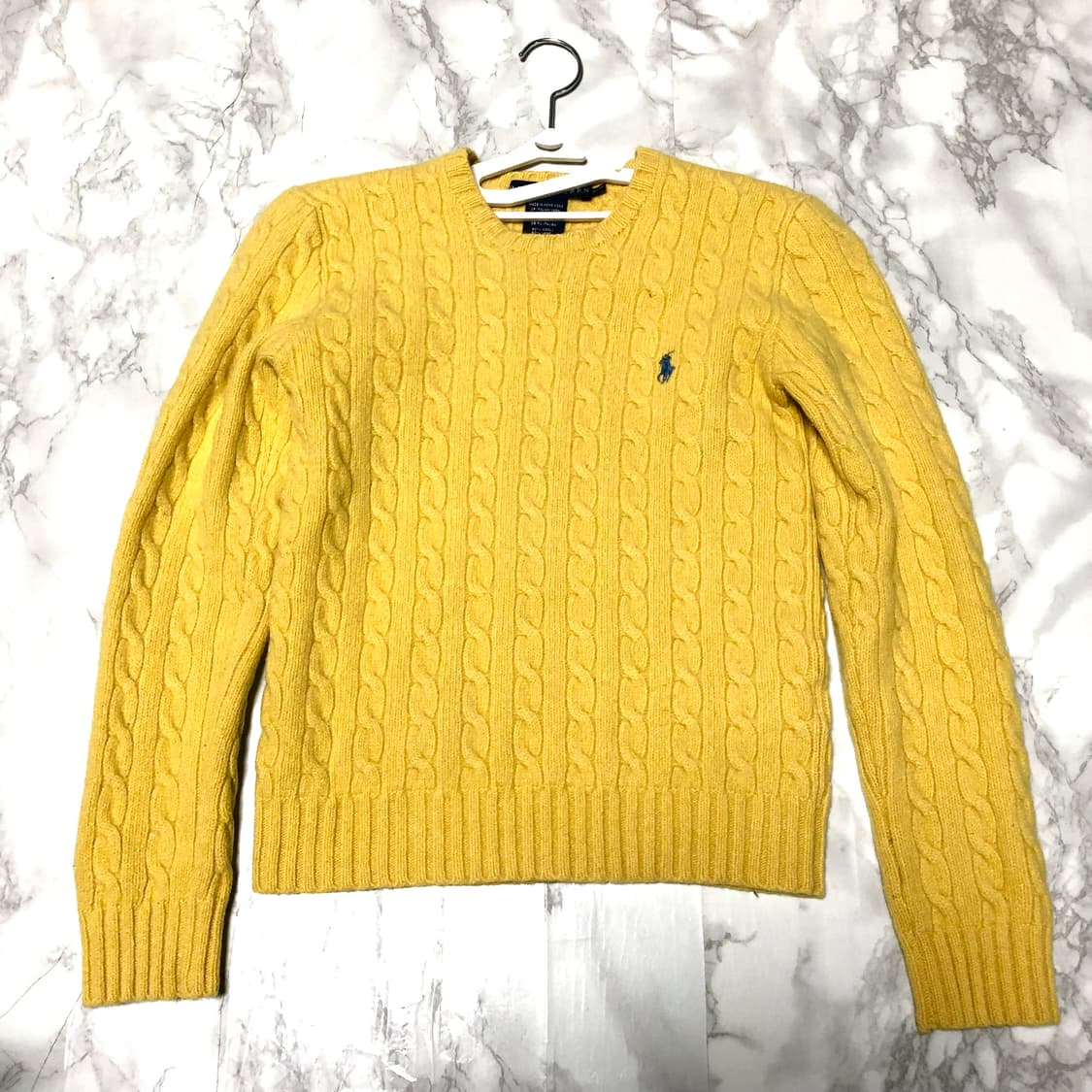 폴로 랄프로렌 니트 캐시미어 개나리 상태최고 상품이미지1