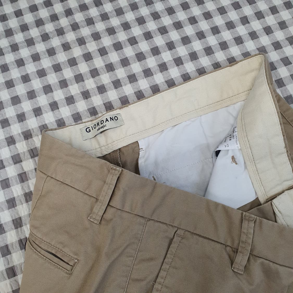 지오다노 스판 면바지 남자30 상품이미지2