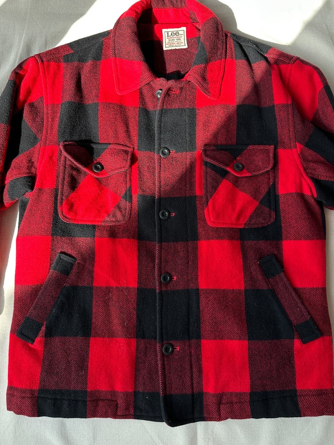 Lee 버팔로체크 90s 누빔 울자켓 100 상품이미지2