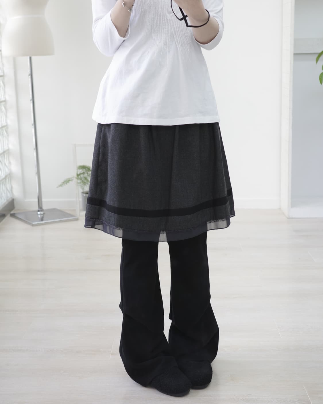  Klein plus charcoal skirt 상품이미지5