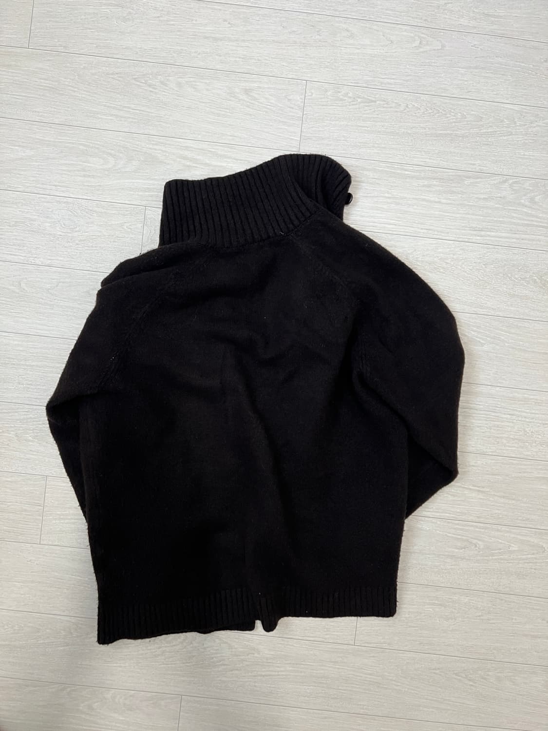 유니클로 수플레얀 스탠드칼라 가디건 브라운s 상품이미지3