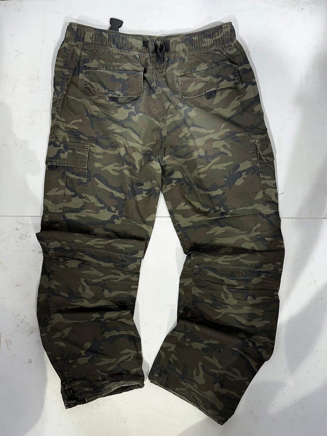 빈티지 밀리터리 카키 카모 와이드 카고 팬츠 M 상품이미지5