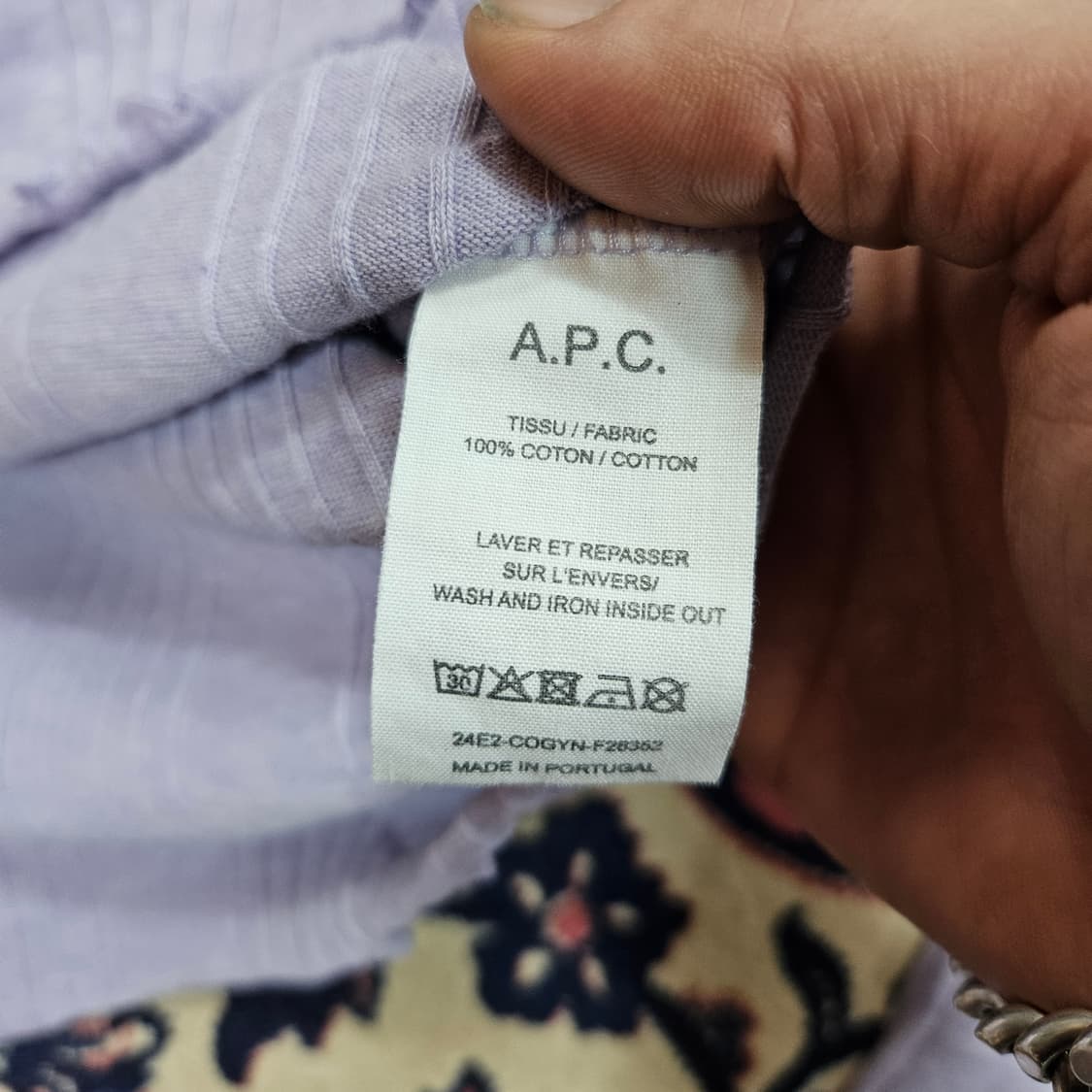 아페쎄(A.P.C) 라운드 프릴 퍼플 가디건 S size 상품이미지7