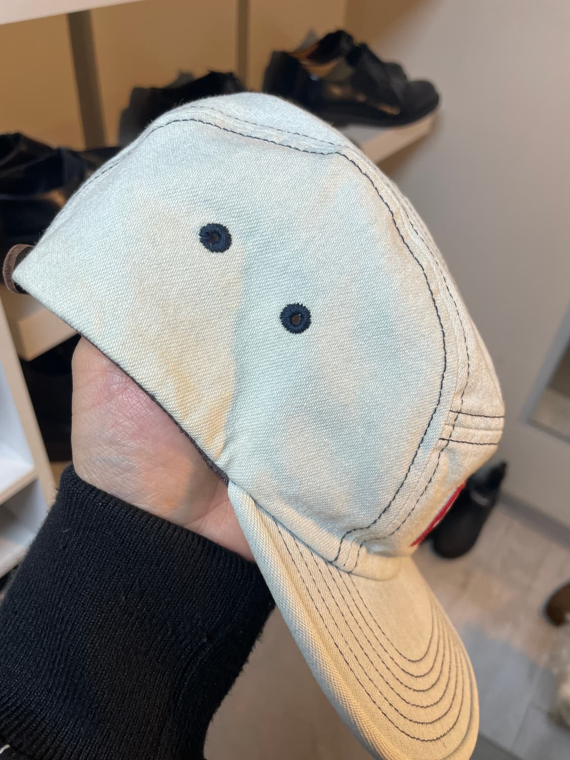 슈프림 데님 캠프캡 연청 착샷 ㅇ  상품이미지2