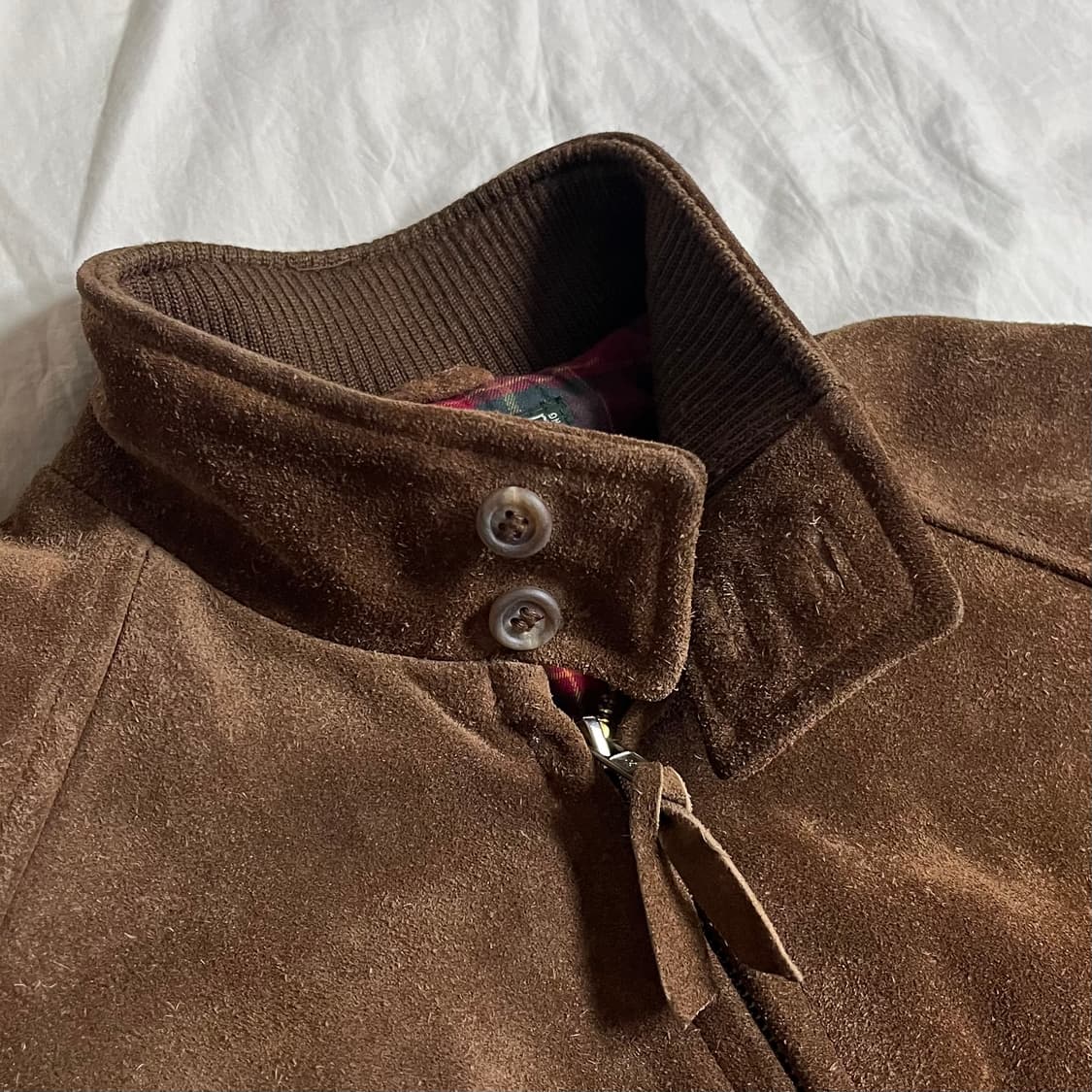 90s 폴로 컨트리 스웨이드 바라쿠다 헤링턴 자켓 상품이미지5