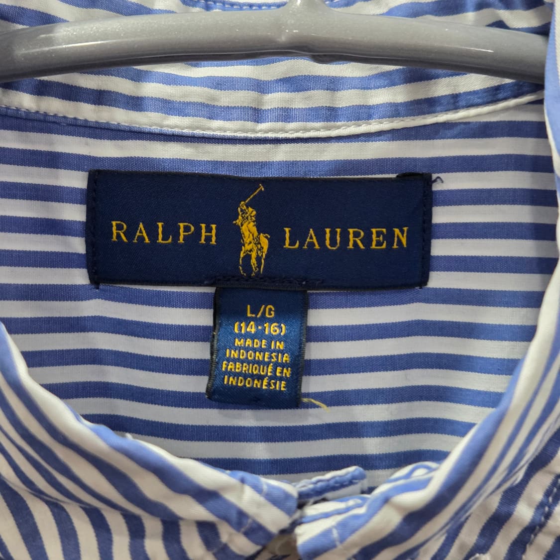 폴로랄프로렌 보이즈 버튼다운 스트라이프 셔츠 L/14/16 상품이미지3