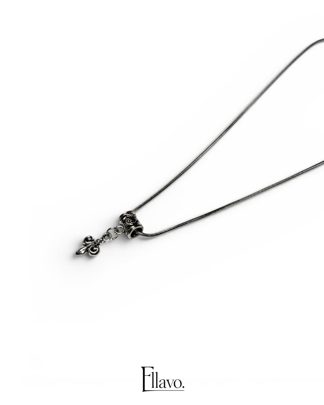 Ellavo Heritage Silver Chain Necklace 상품이미지3