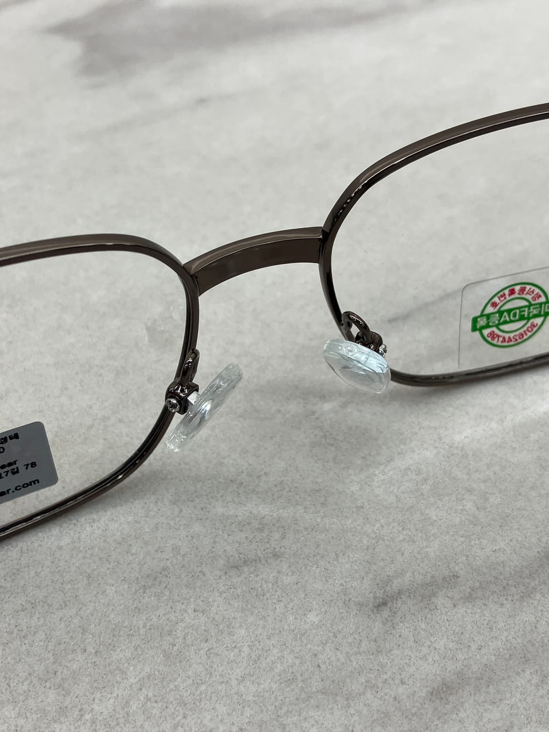 카라 KARRA 브론즈 스틸 소프트 스퀘어 메탈테 안경 상품이미지4