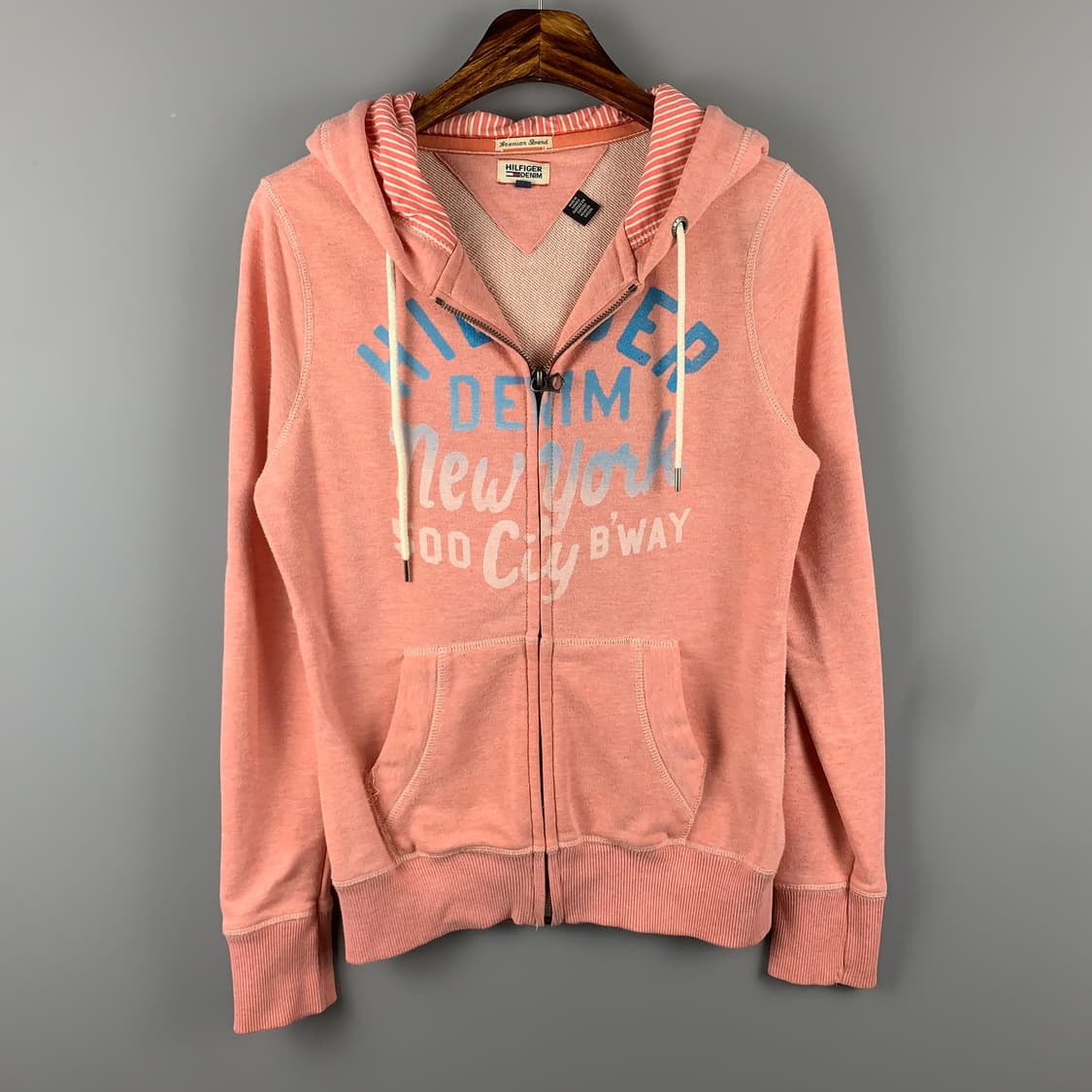 타미힐피거 y2k 와투케 핑크 후드집업 상품이미지2