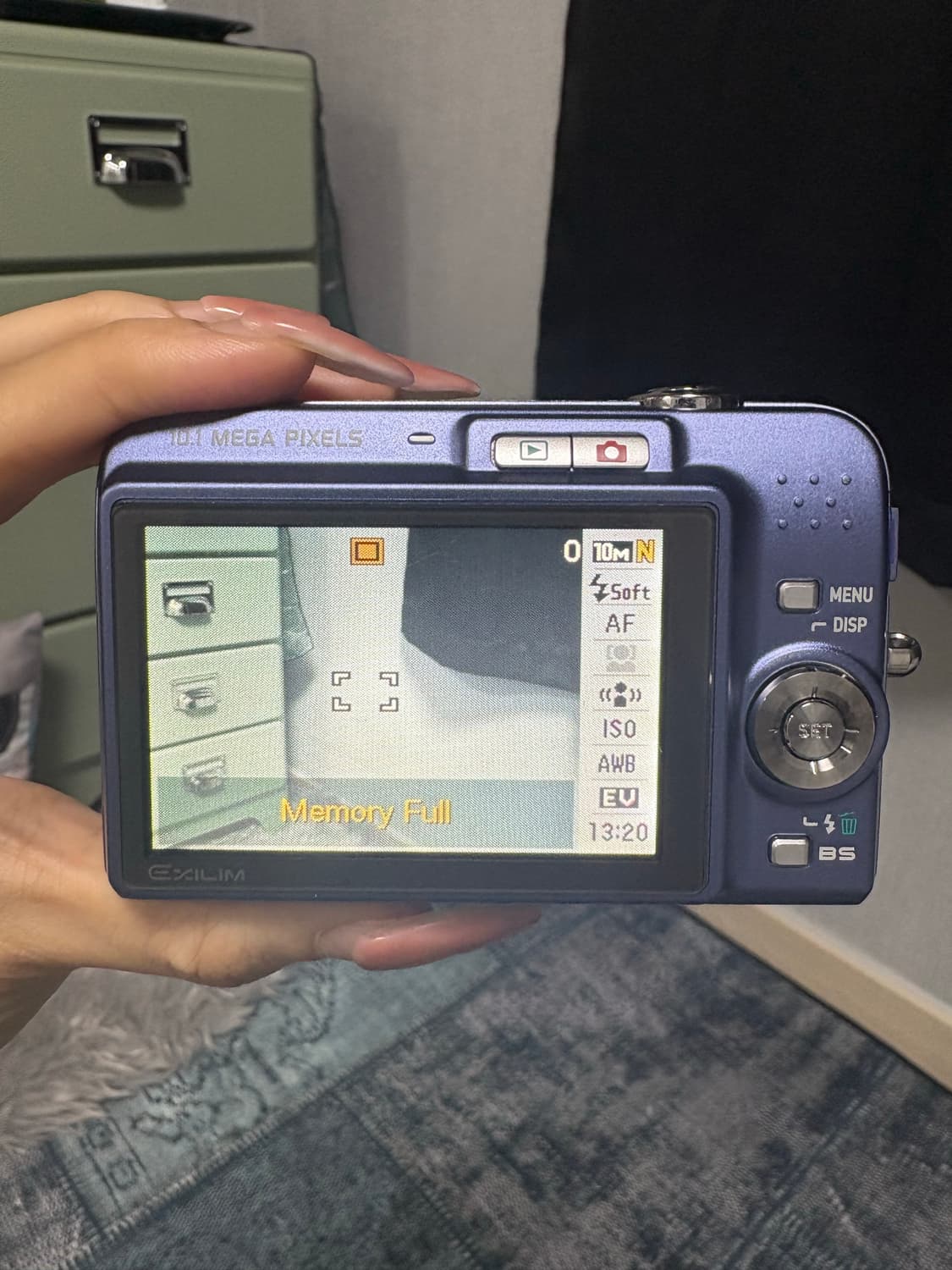 카시오 엑슬림 ex- z1080 청보라색(급처 상품이미지8