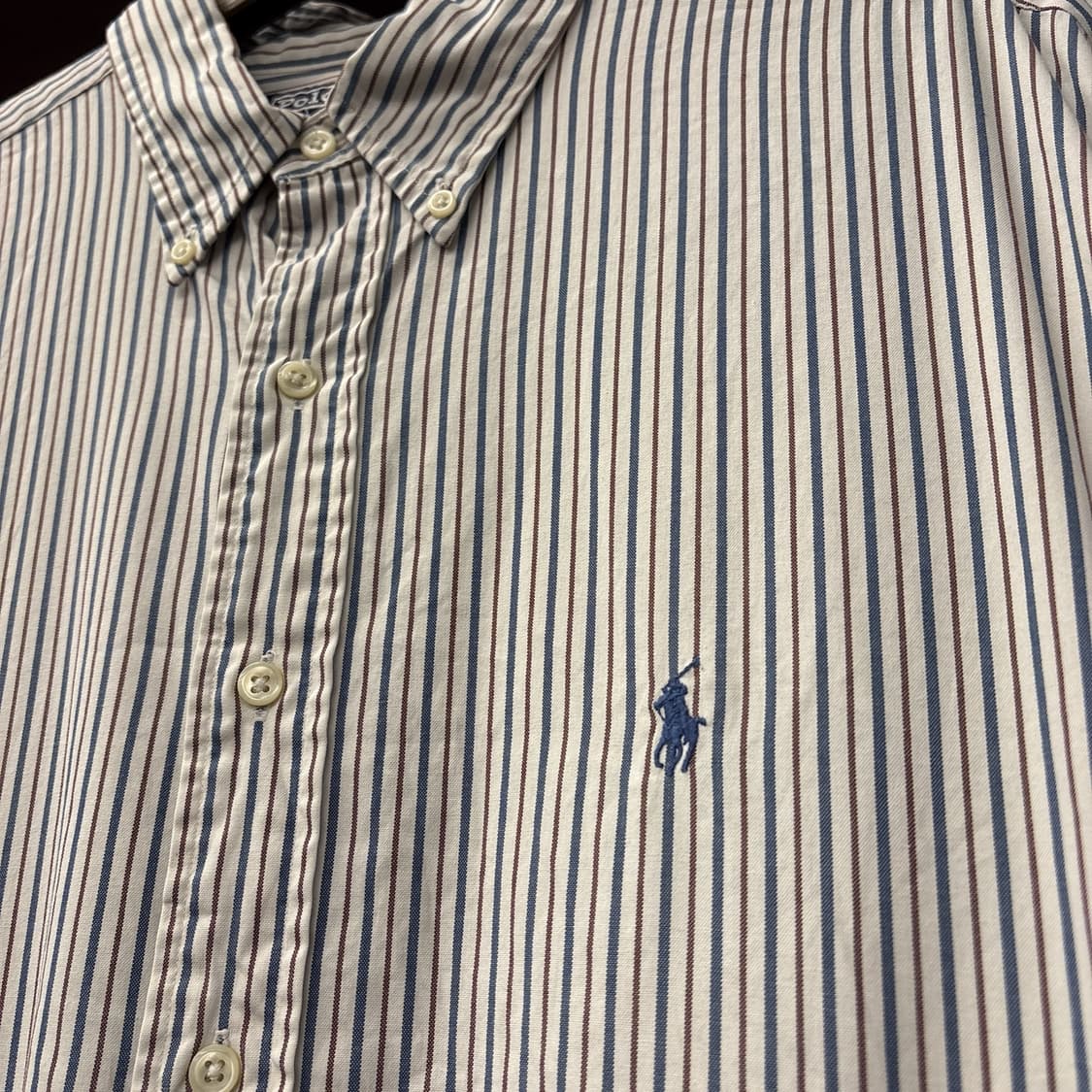 90s 폴로 랄프로렌 멀티컬러 스트라이프 옥스포드 셔츠 N1101 상품이미지6