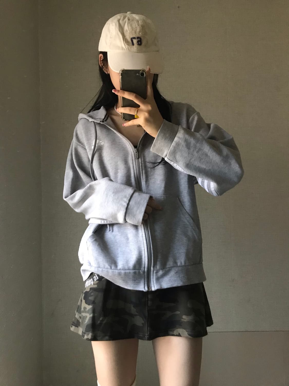 아디다스 그레이 후드집업 상품이미지5