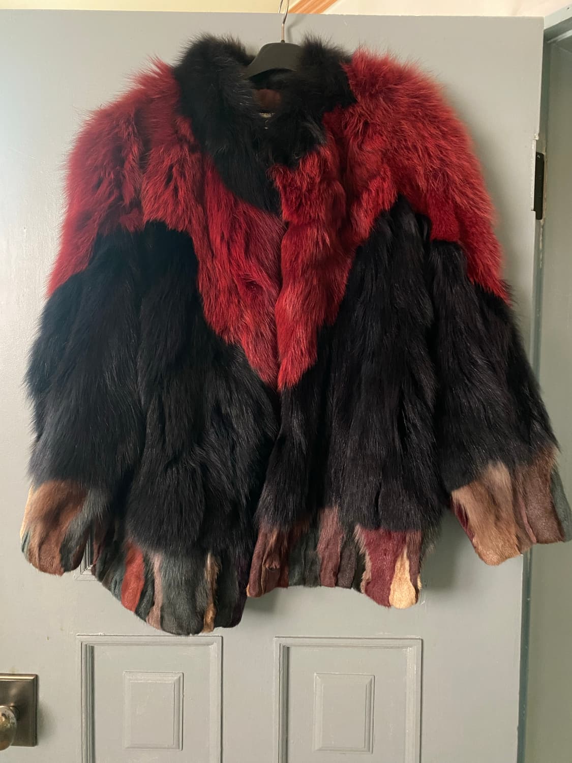 사가폭스 컬러 퍼 자켓 상품이미지1