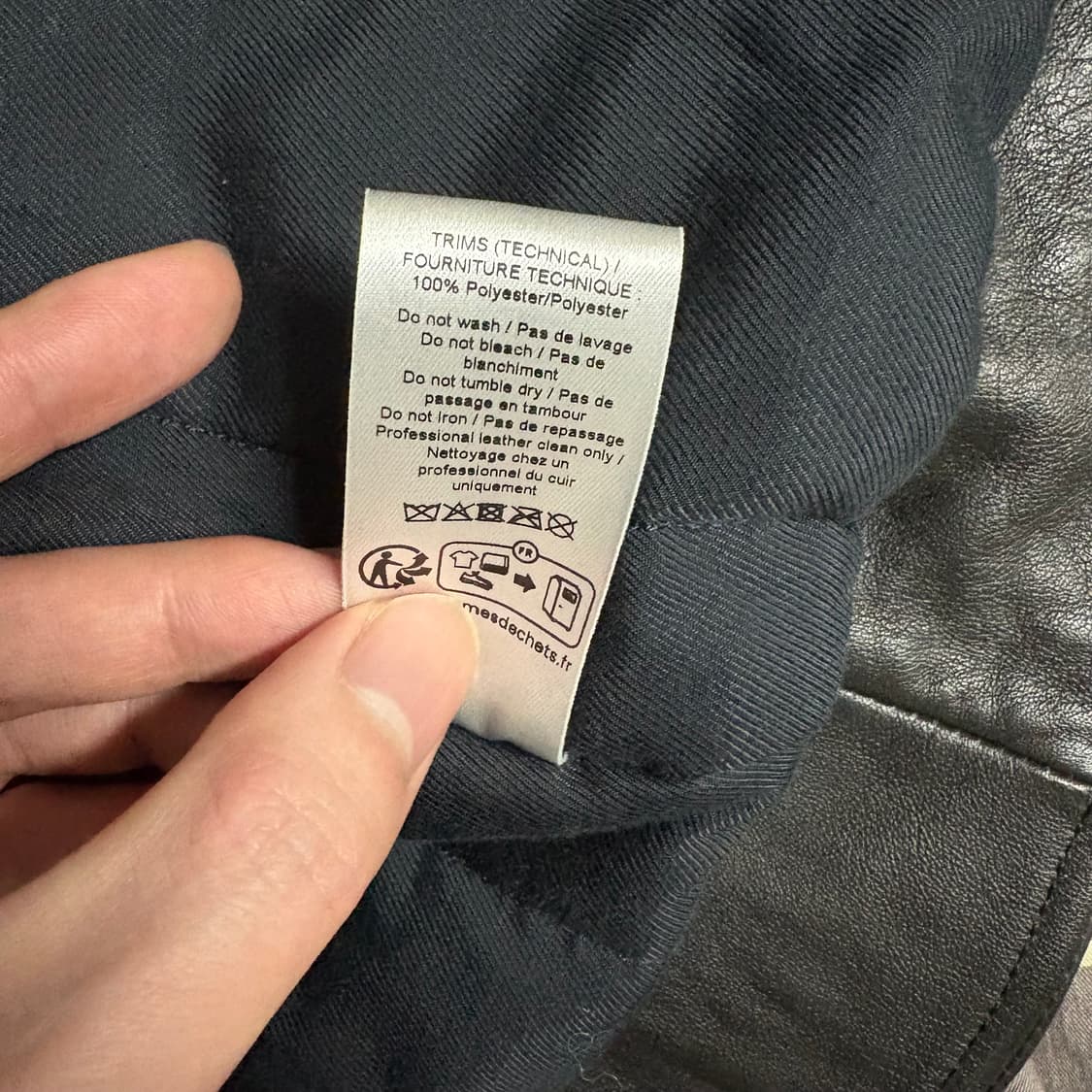 르메르 24fw 레더 블루종 L사이즈 상품이미지6