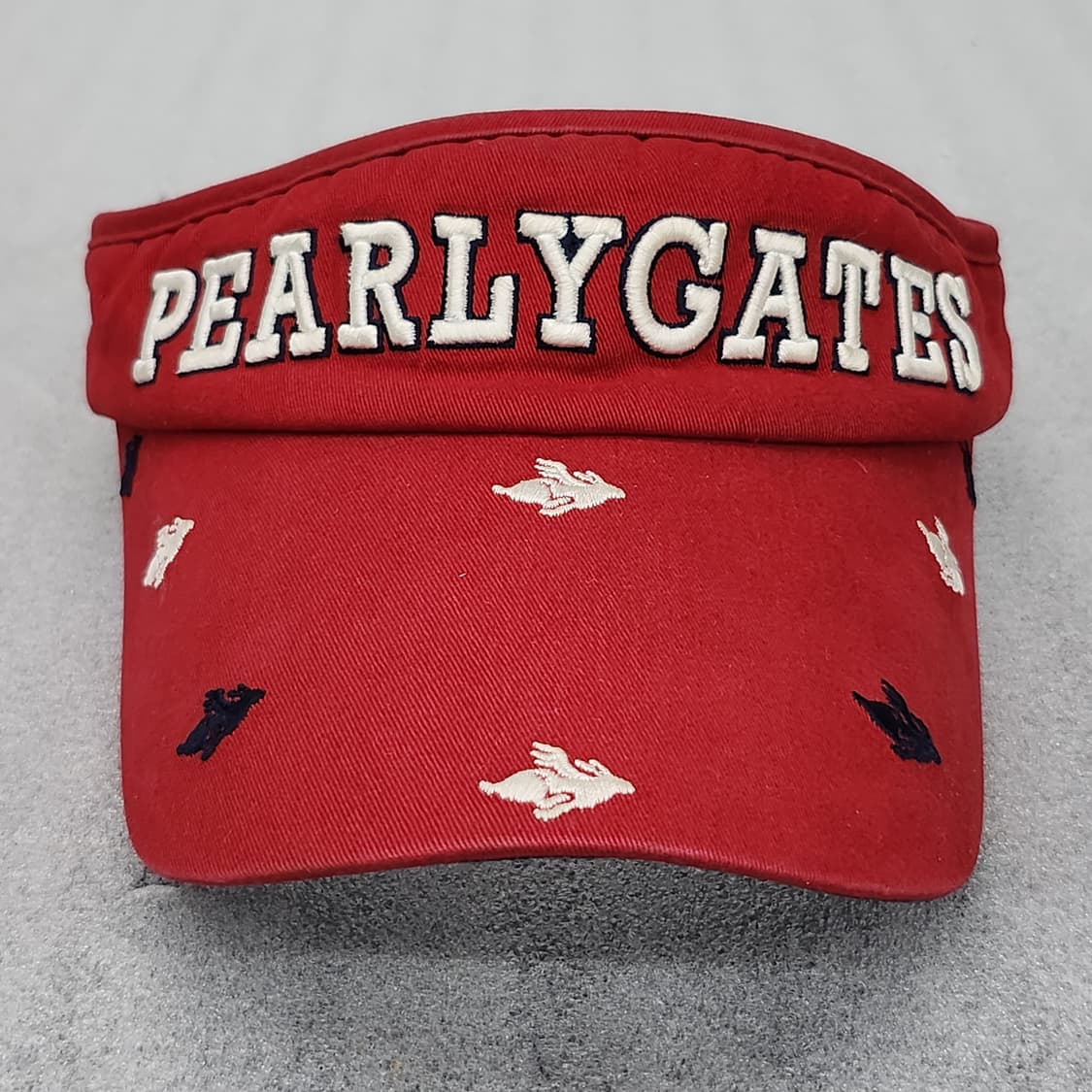 PEARLY GATES 정품 썬캡 레드 56cm 상품이미지2