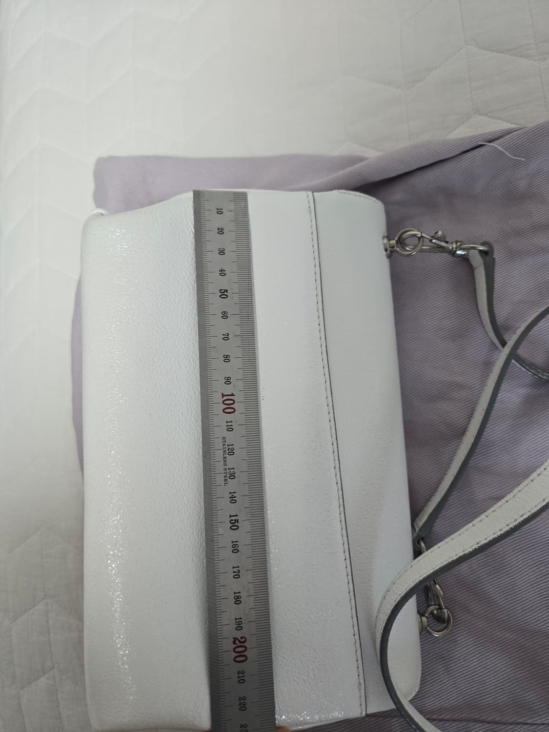 분크 바게트백 화이트(아이보리 아님) 상품이미지6