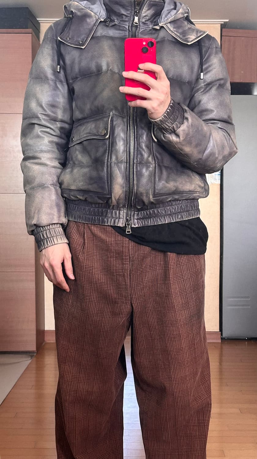 돌체앤가바나 워싱 가죽 패딩 상품이미지4