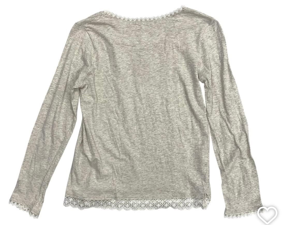 빈티지 레이스 멜란지 모리 탑 상품이미지2