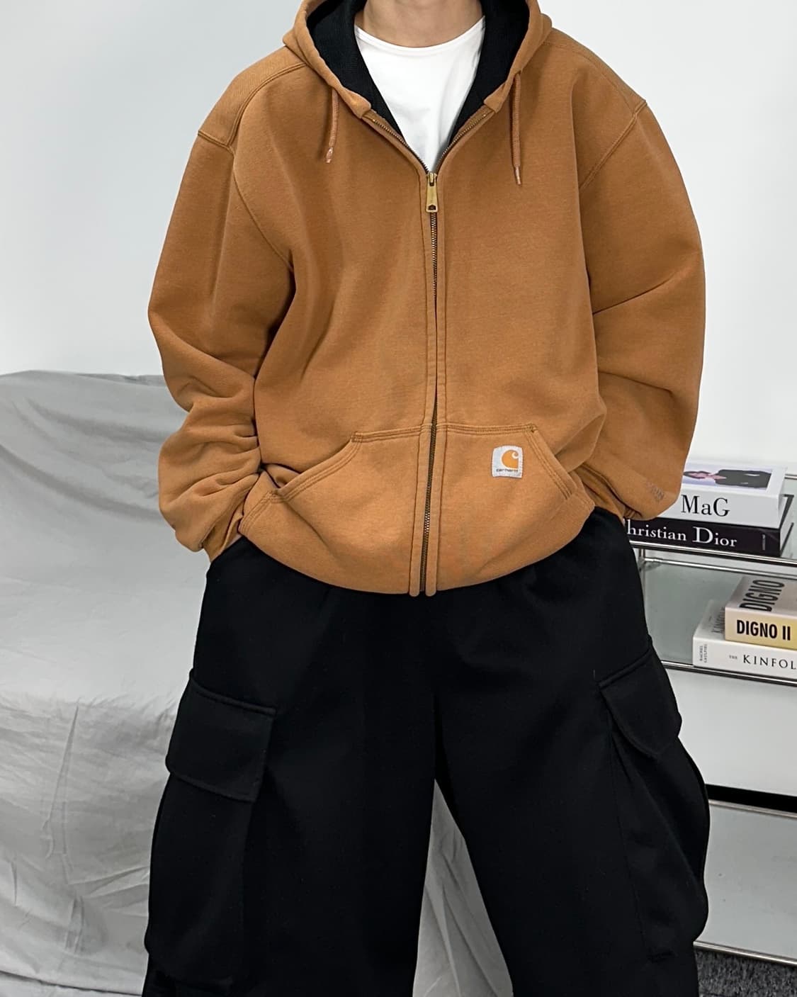 칼하트 써멀 된장 후드집업 L 상품이미지1