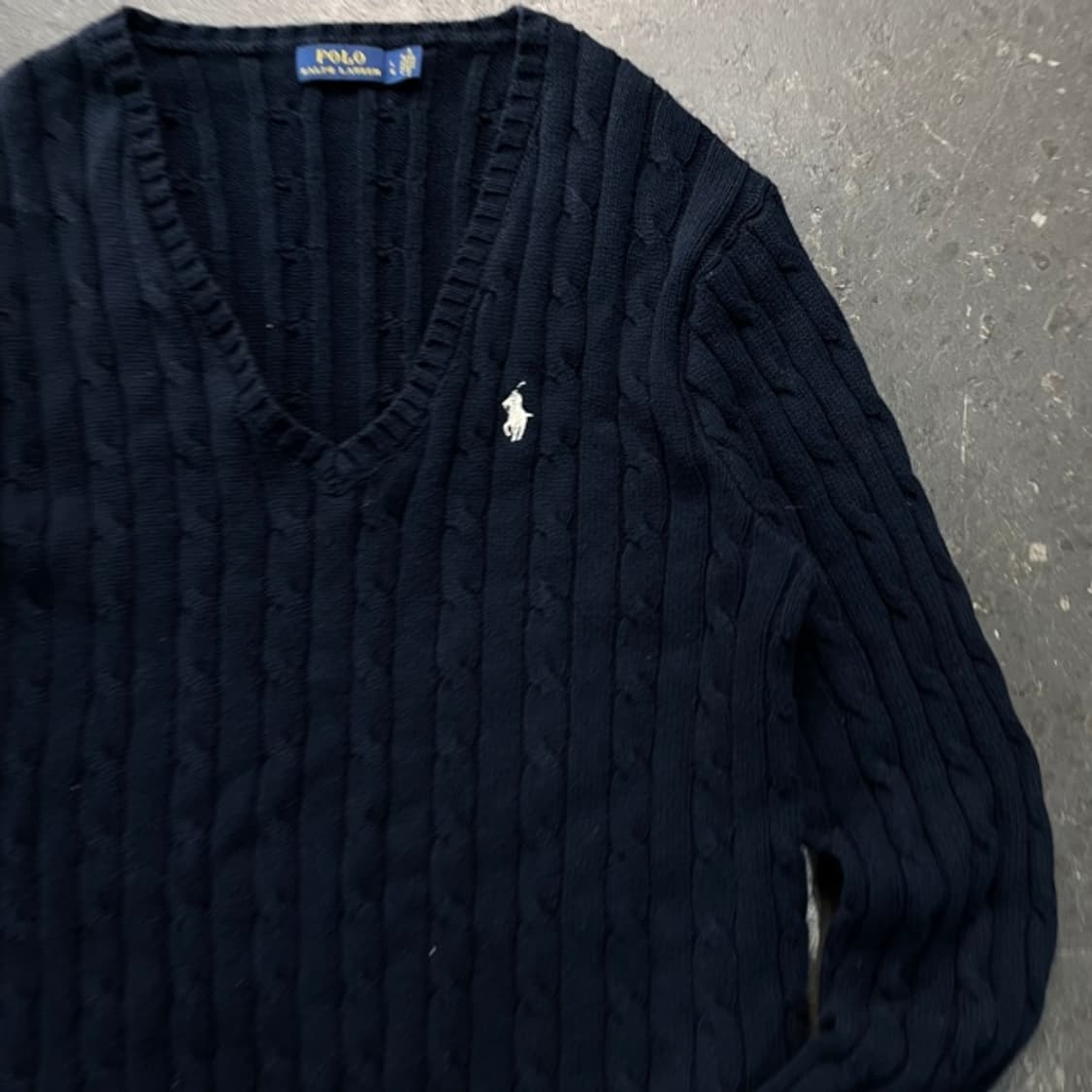 100 폴로 꽈배기 니트 상품이미지2