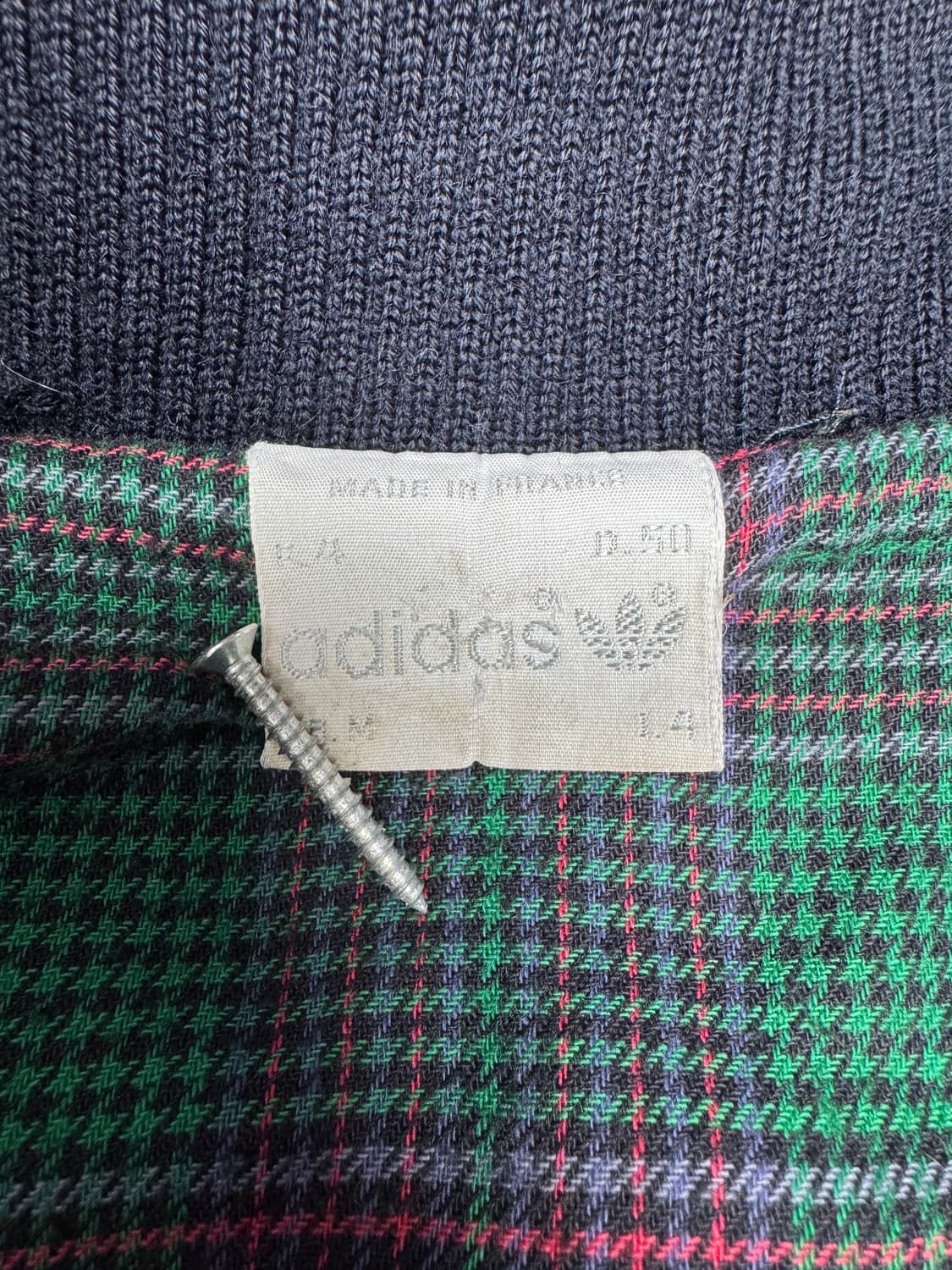 빈티지 7080s 아디다스 울 블루종 자켓 50 상품이미지4