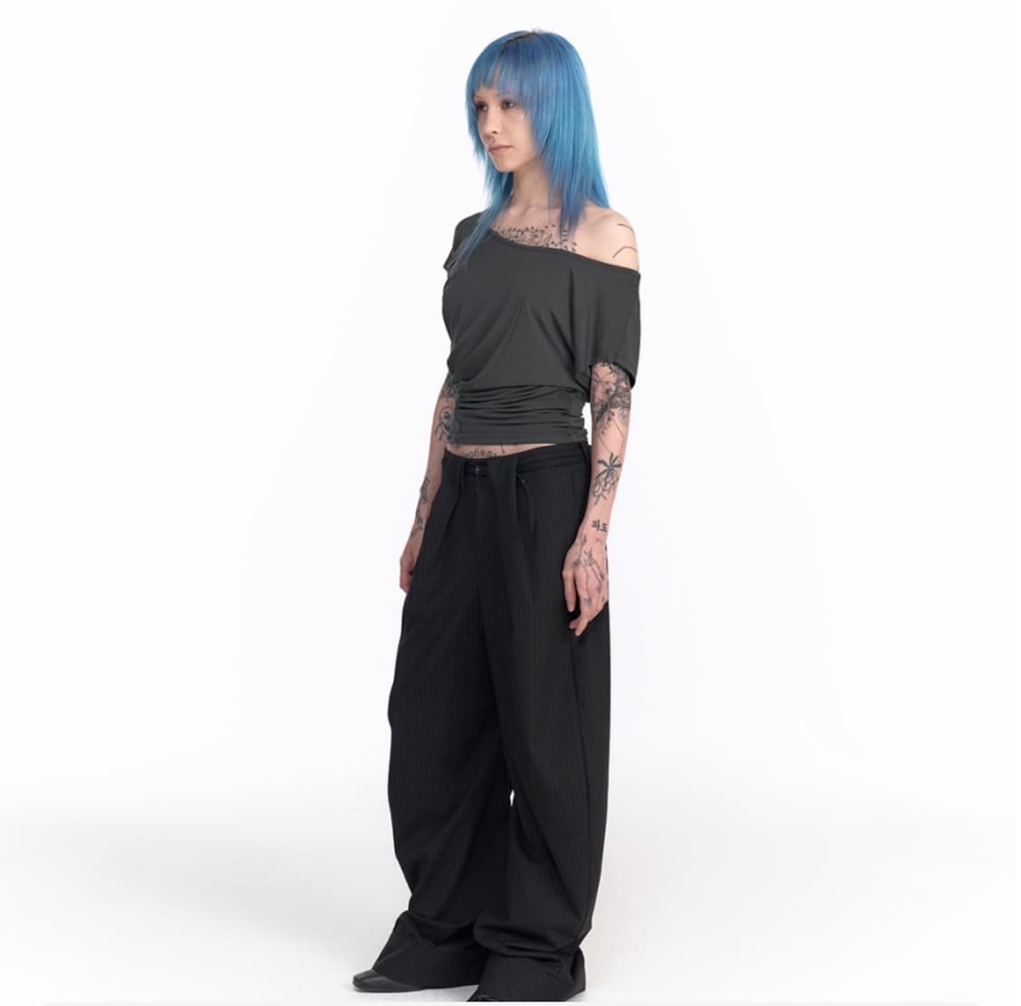 2000 아카이브스 |  CAR PLATE DRAPED TOP 상품이미지2