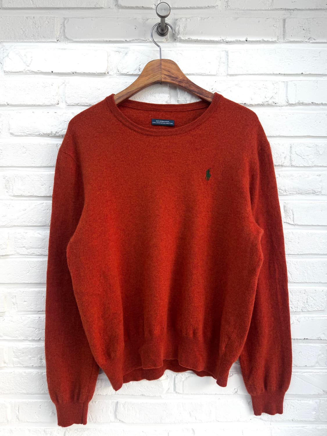 폴로 오렌지 울 니트 상품이미지3