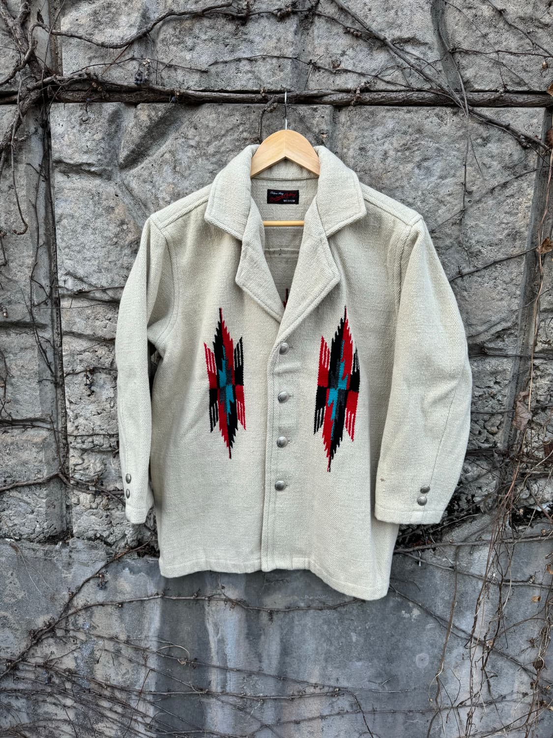 옥토퍼스 아미 빈티지 오르테가 치마요 자켓 네이티브 무늬 웨스턴 코트 상품이미지1