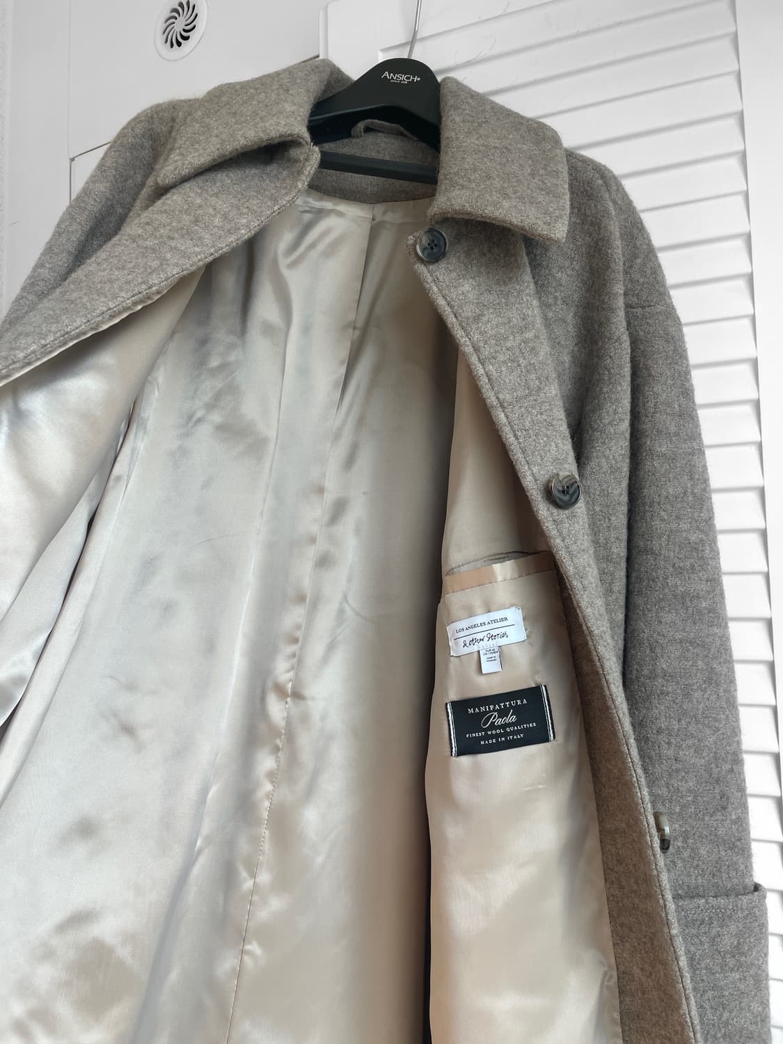 (한번착용) &otherstories 앤아더스토리즈 울 100% 코트 M 상품이미지7