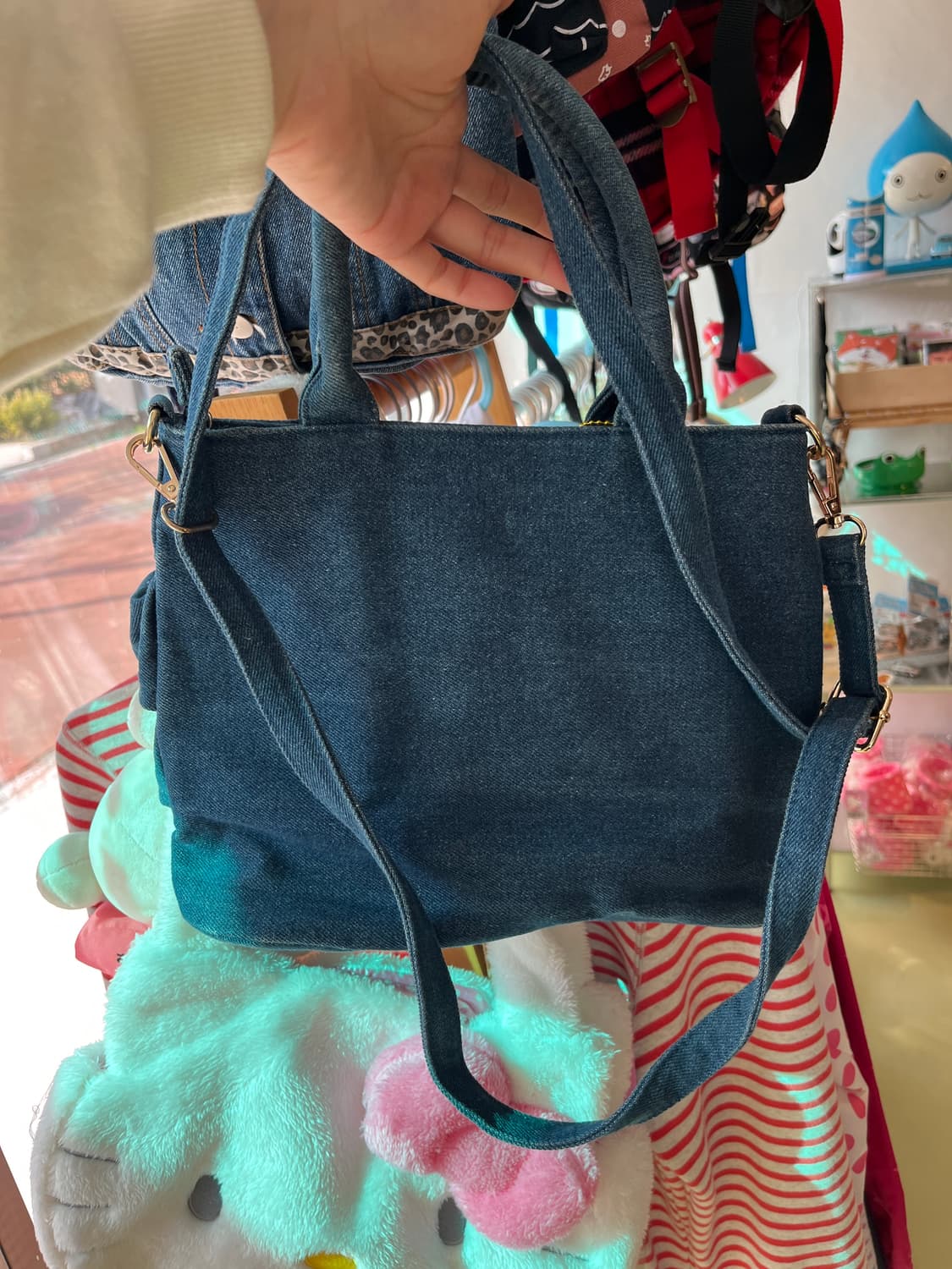 데님 프릴 크로스백 🌀 상품이미지6