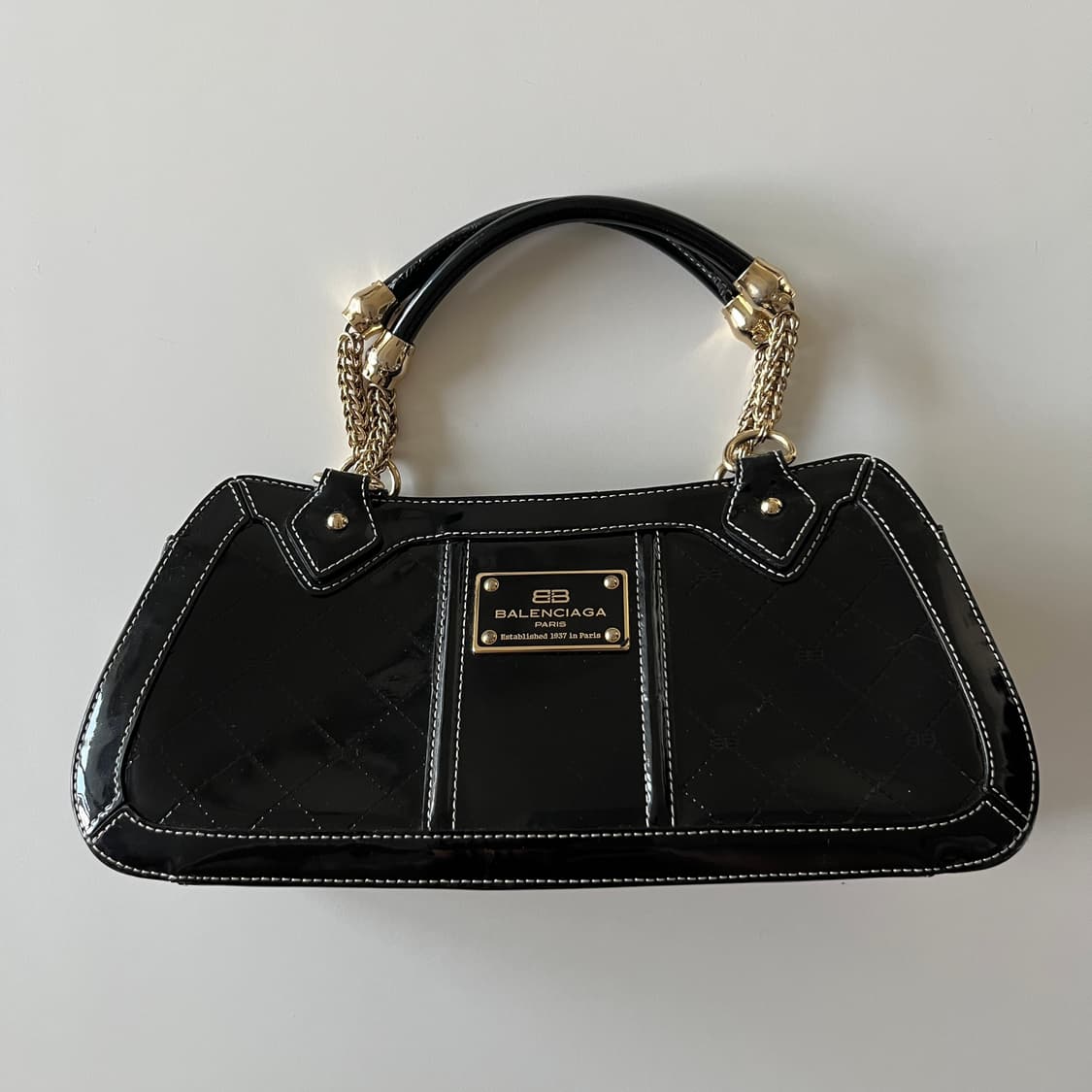 BALENCIAGA 00's Enamel tote Bag (금강) 상품이미지3