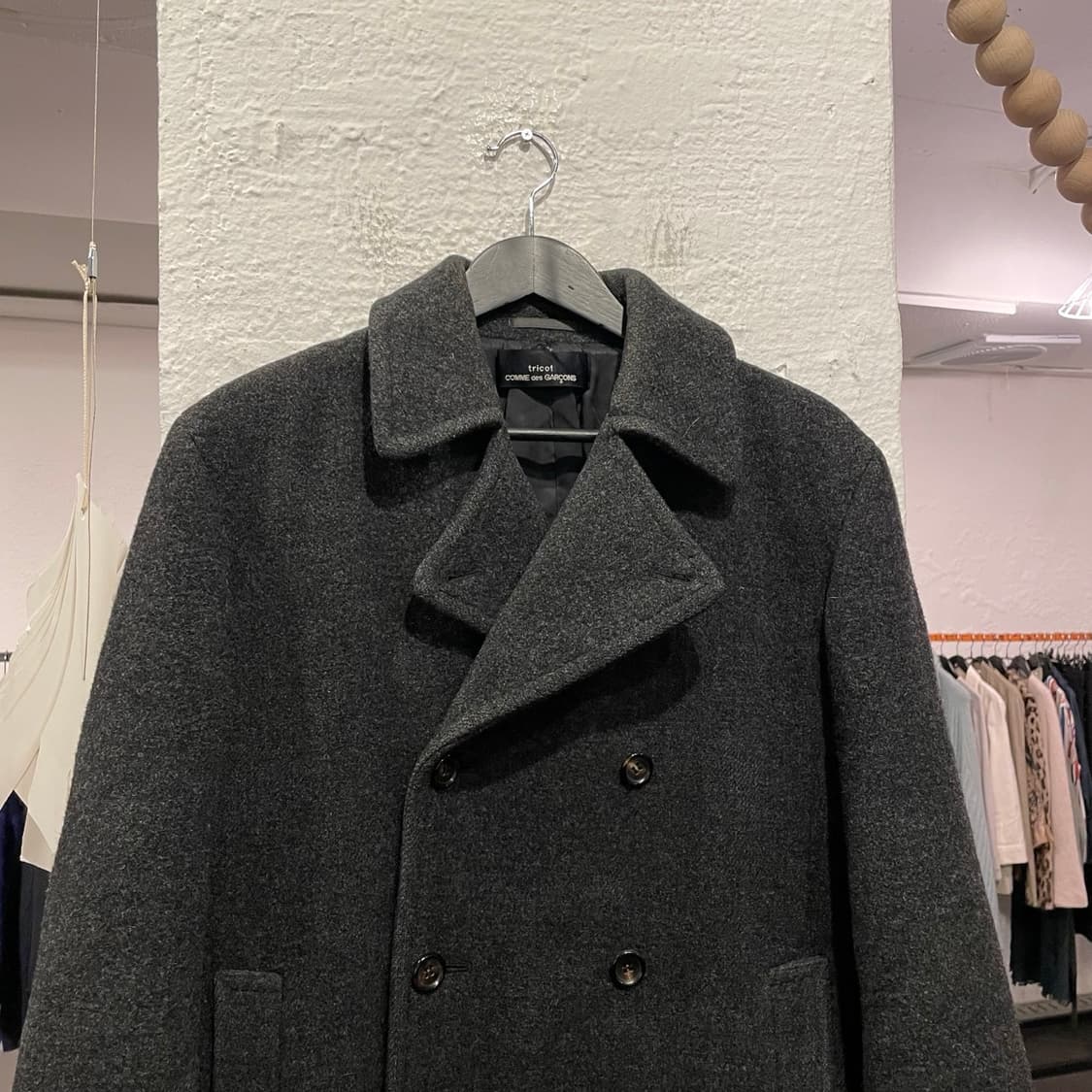 꼼데가르송 피코트 그레이 상품이미지3