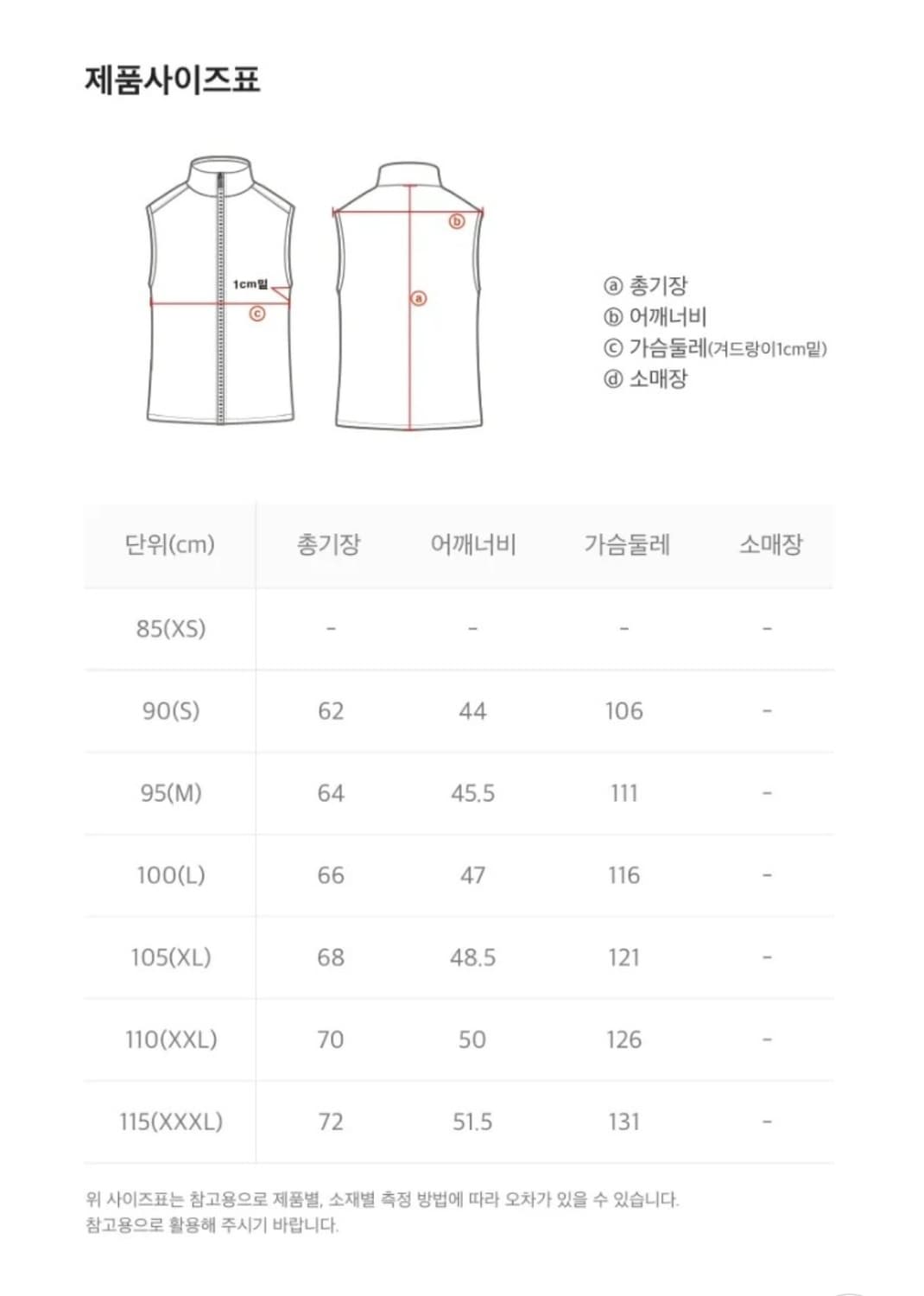 내셔널지오그래픽 패딩조끼 XL 상품이미지7