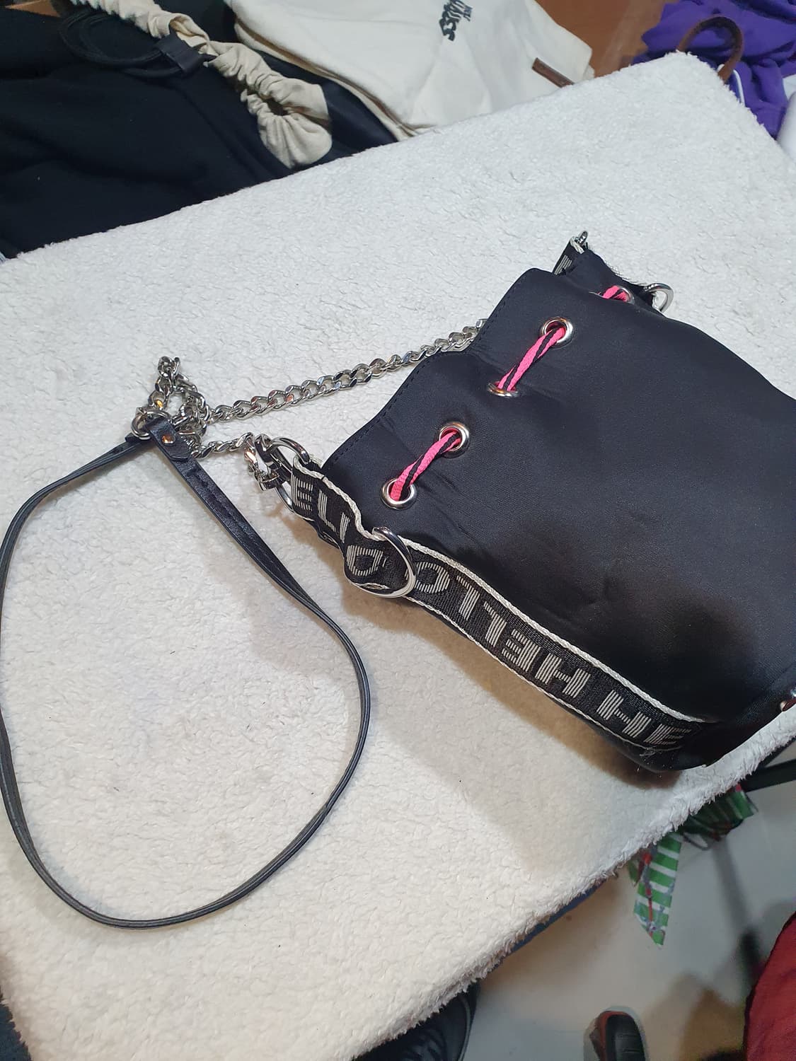 자라 블랙 버킷백 숄더백 체인백 상품이미지5