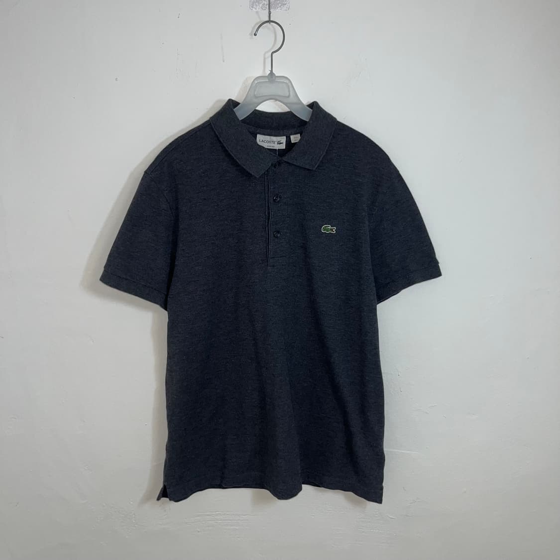 Lacoste grey collar t-shirt 상품이미지4