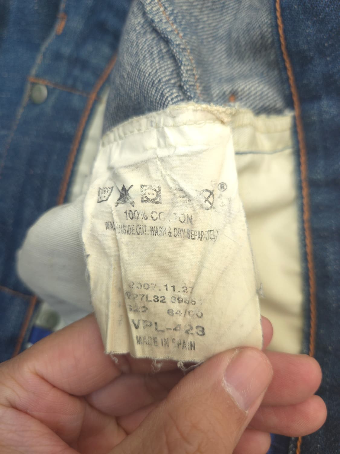 Levis RED 희귀 프리미엄 라인 데님 2007 스페인 생산 상품이미지7